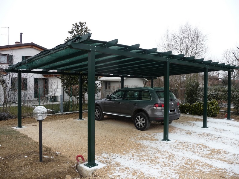 Schiavon domenico e denis s.a.s. serramenti alluminio, pvc e ferro Tettoia in acciaio zincato